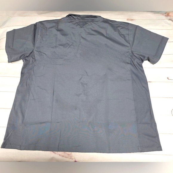 Chef Works Universal Grey Button Down Short Sleeve Shirt Size 3XL - New With Tag - Picture 4 of 9